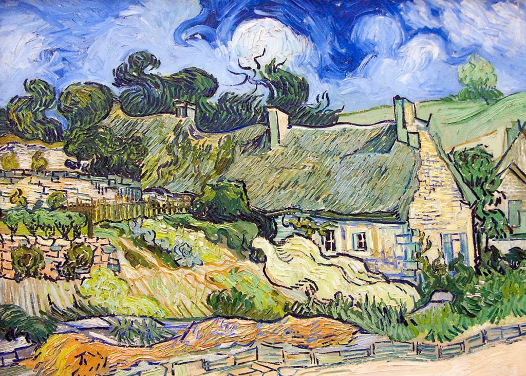 Vincent Van Gogh - Cottages with Thatched Roofs