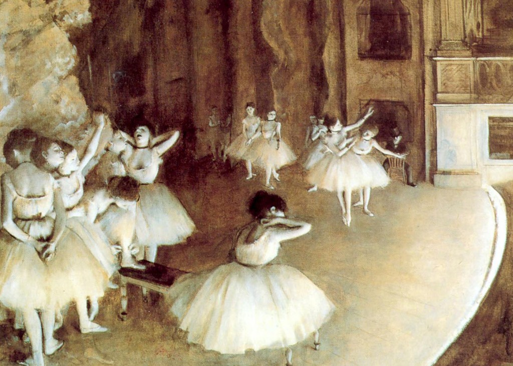 Edgar Degas - Rehearsal on Stage