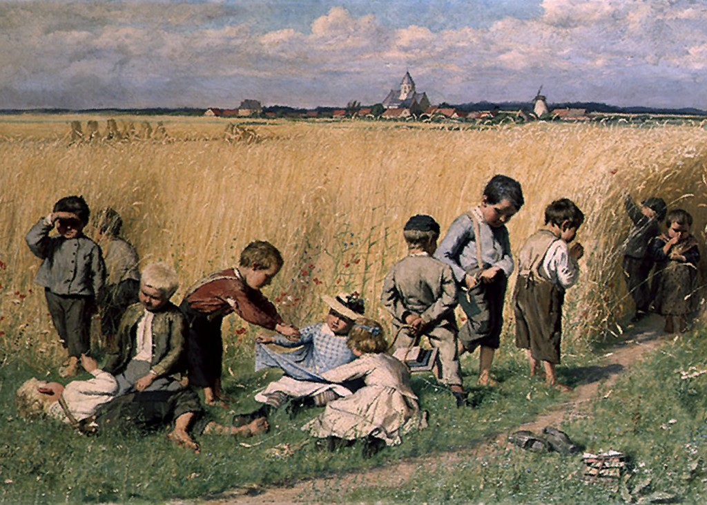 Emile Claus - On the Way to School