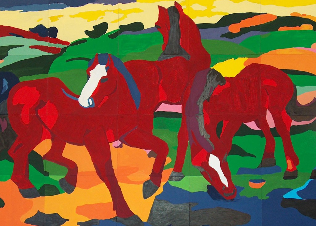 Franz Marc - Red Horses