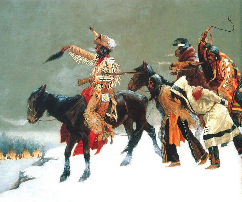Frederic Remington - Return of the Blackfoot War Party