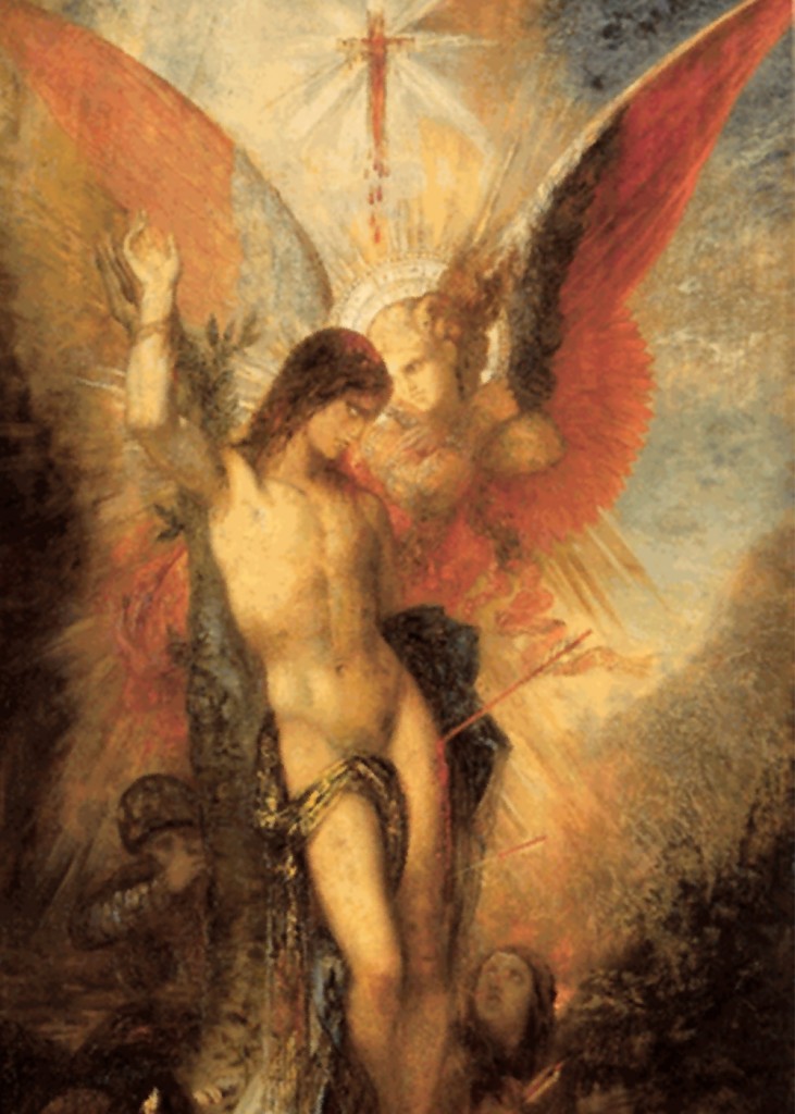 Gustave Moreau - Saint Sebastian and the Angel 